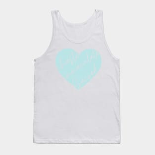 3 Hearts - Joseph, Mary, Jesus (Blue) Tank Top